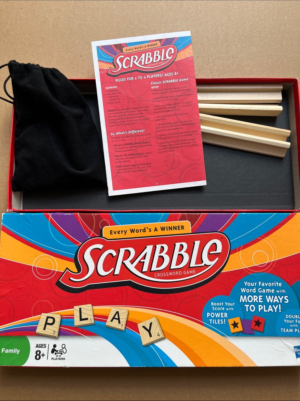 Family Scrabble board game